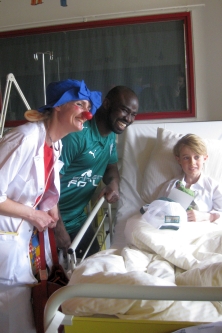 Razak besøgte børneafdelingen