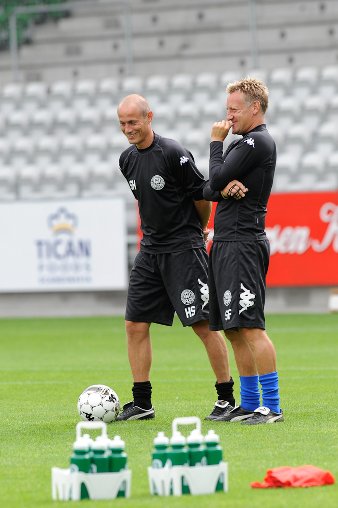 Søren og Steffen i spidsen for den første træning